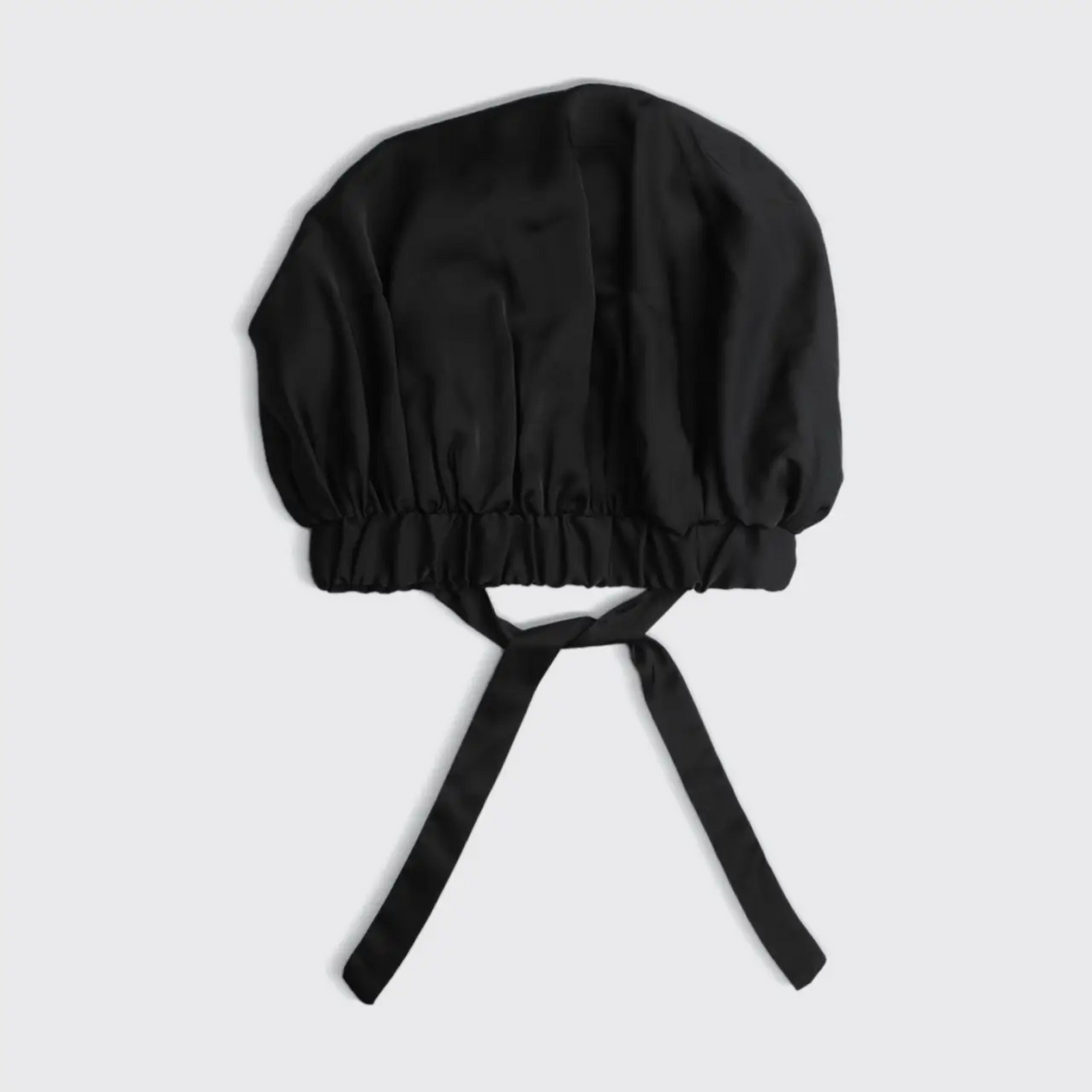 Satin Sleep XL Adjustable Bonnet- Black