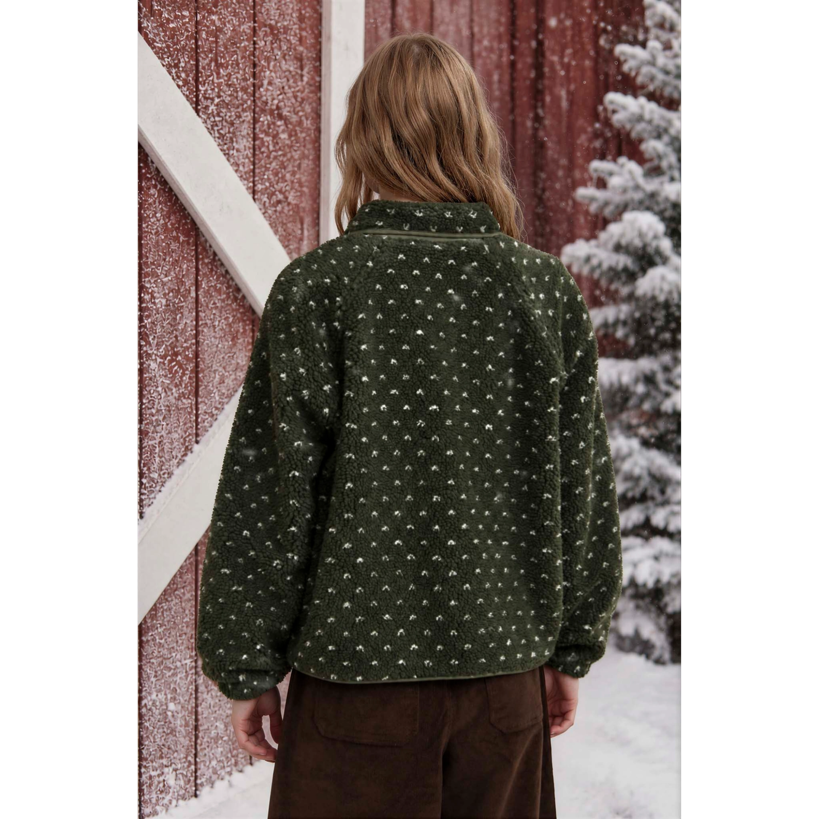 Sherpa Dot Snap Jacket