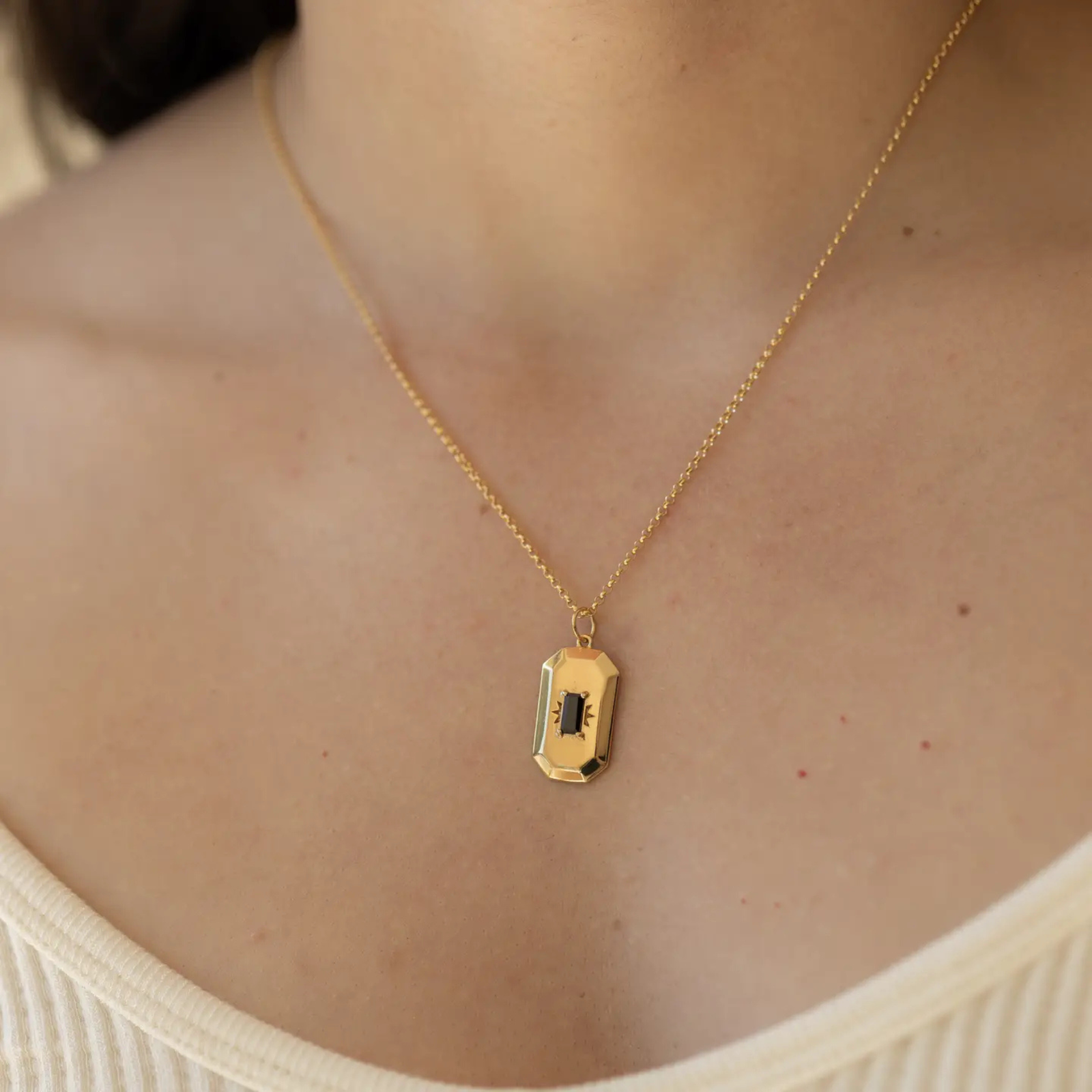 Onyx Amulet Necklace