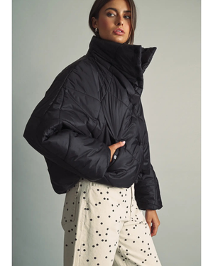 Quilted Nylon Puffer Jacket