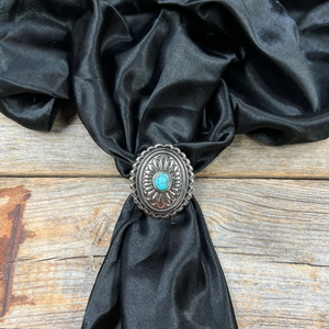 Wild Rag Floral Silver Concho Slide