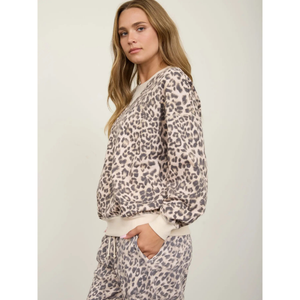 Leopard Boxy Sweatshirt
