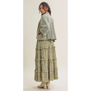 Seasonless Mineral-Washed Cotton Twill Utility Jacket
