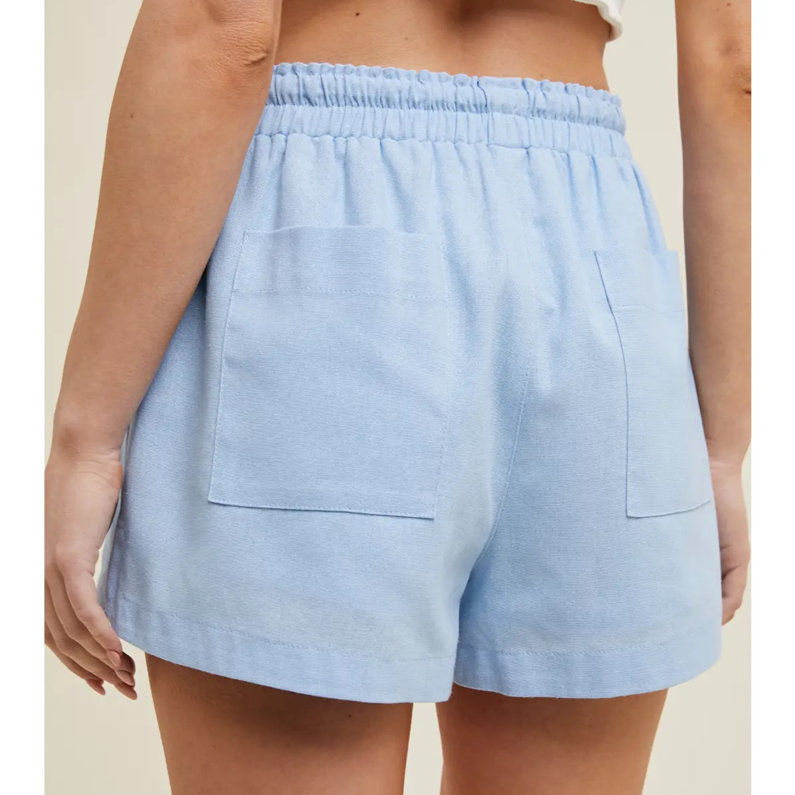 Dolphin Hem Shorts with Drawstring