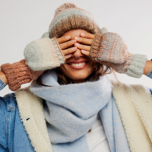 Rainbow Run Hat + Gloves