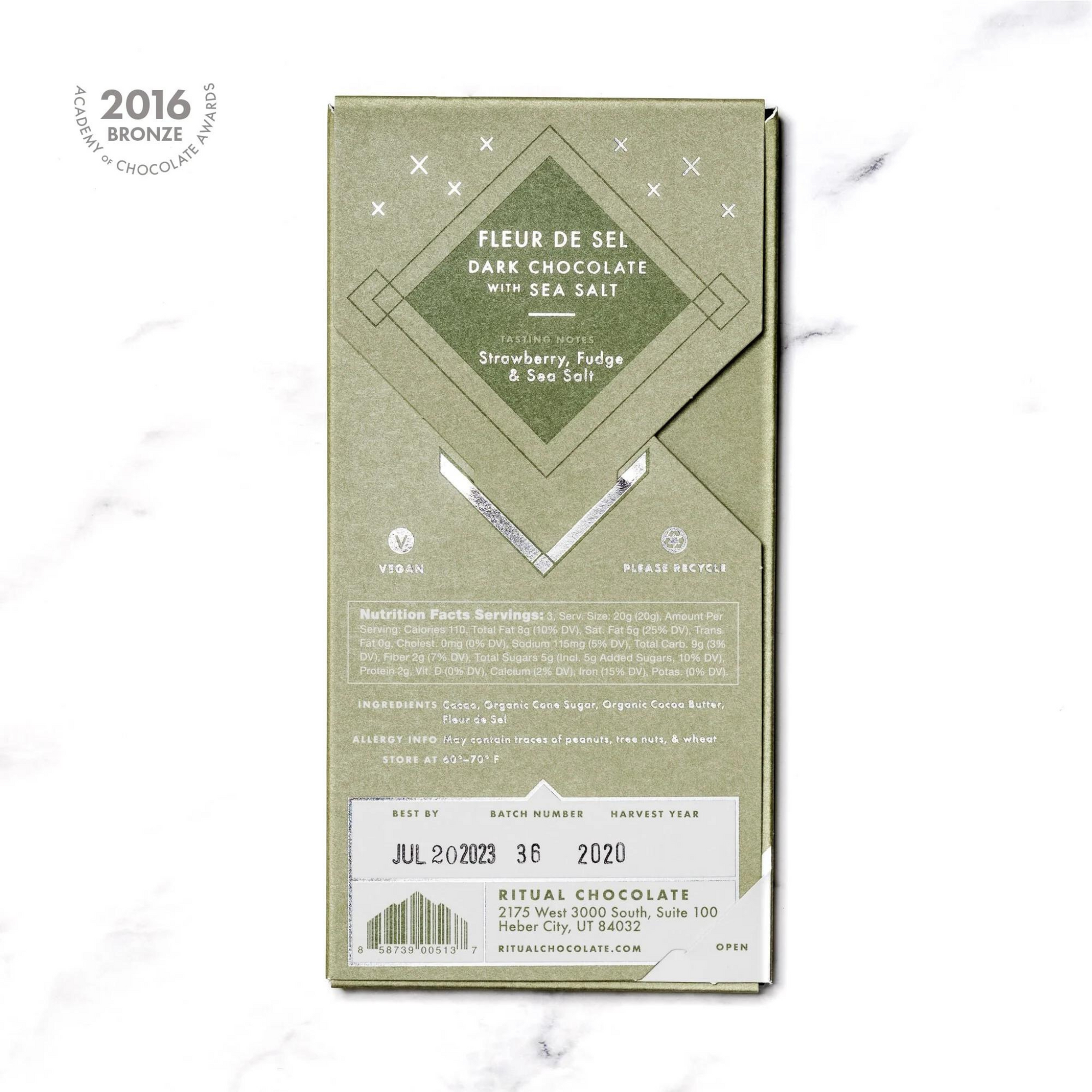 Fleur de Sel Chocolate Bar 70%