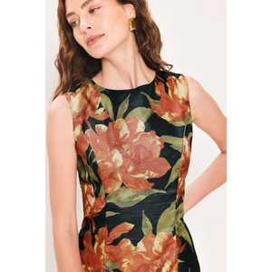 Starry Nor Black Metallic Column dress
