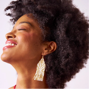 Delilah Beaded Fringe Earrings