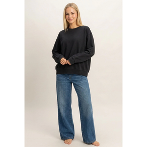 Mineral Wash Crew Neck Sweatshirt