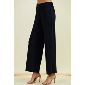 Brushed Pin Tuck Pants