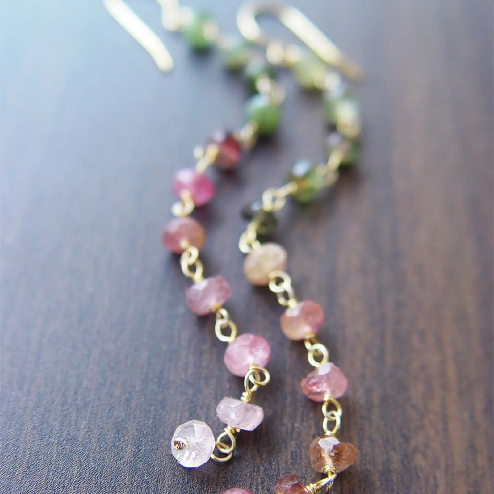 Watermelon Tourmaline Earrings