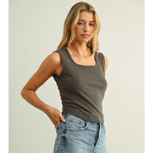 Square Neck Sleeveless Top