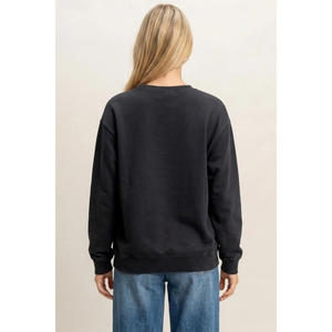 Mineral Wash Crew Neck Sweatshirt