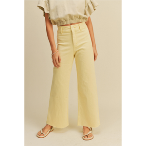 Straight Wide Leg Denim Pant