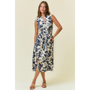 Paisley V-Neck Midi