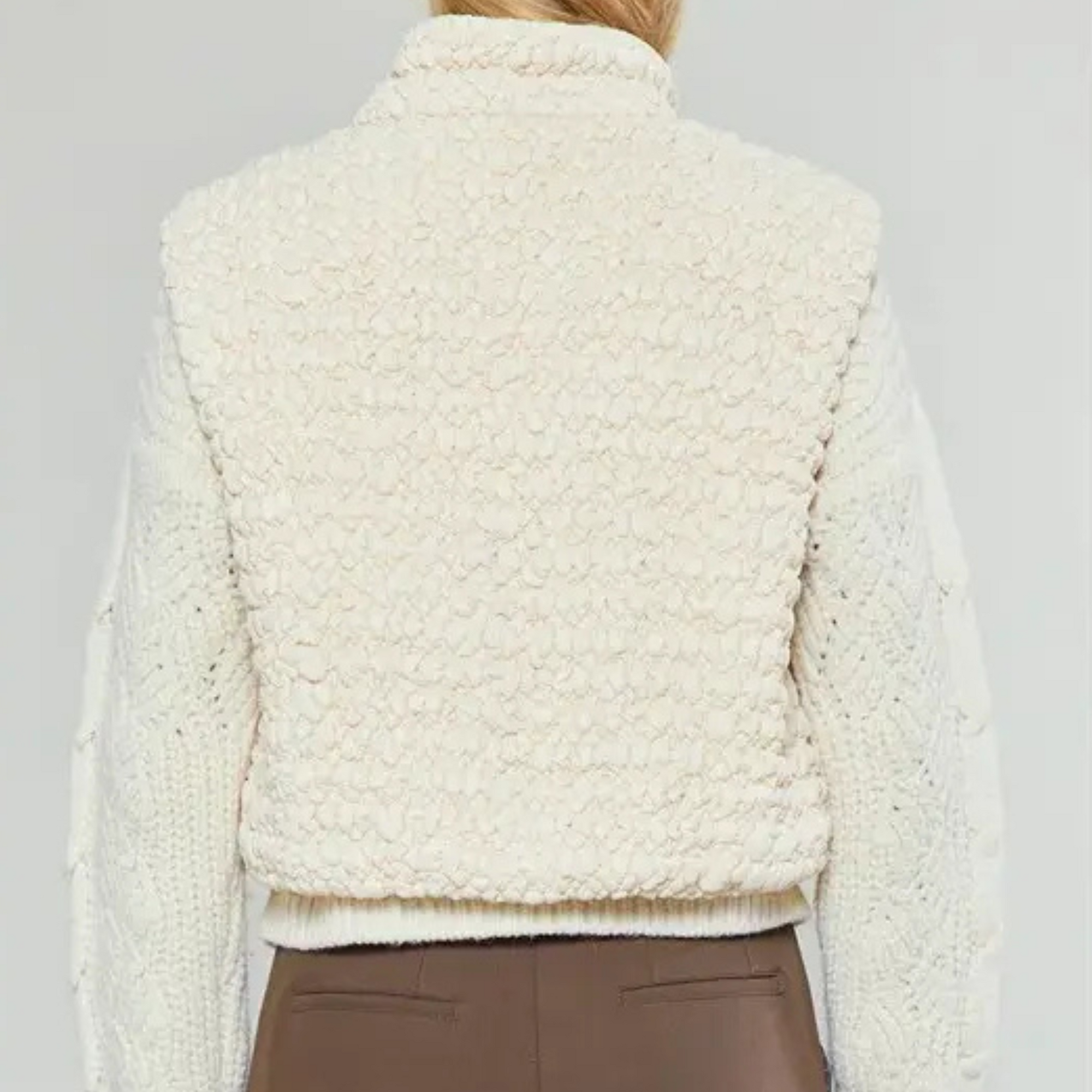 Cropped Quilted Vest