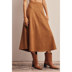 A line Suede Skirt