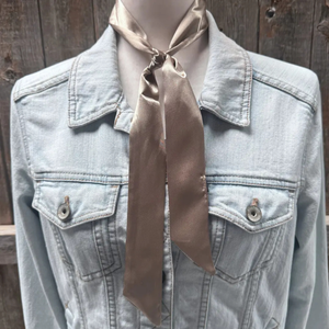 Tan Western Skinny Cowgirl Necktie