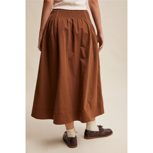 Front Pleated Waist Maxi