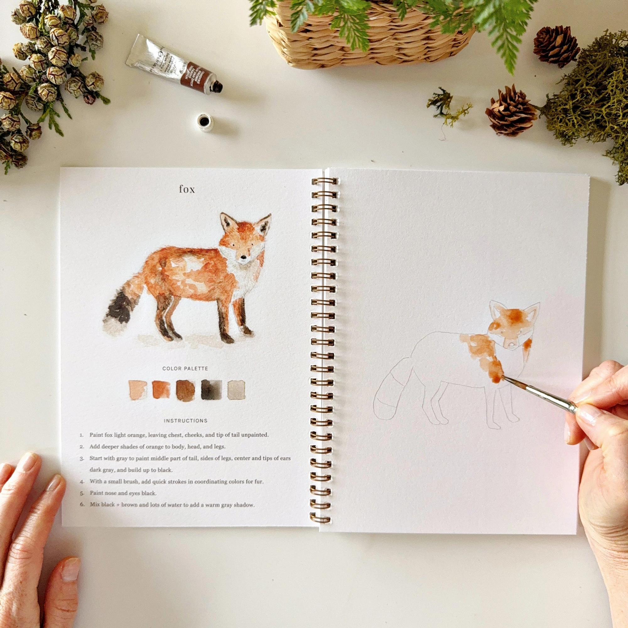 Woodland Watercolor Book