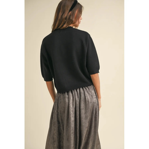 Short Sleeve Sweater Top