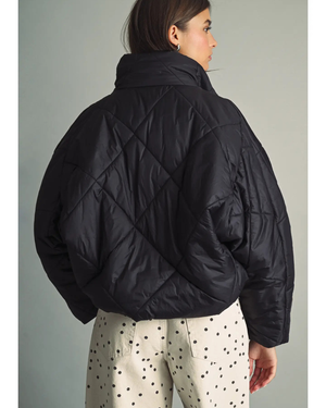 Quilted Nylon Puffer Jacket