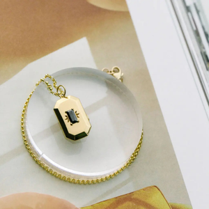 Onyx Amulet Necklace