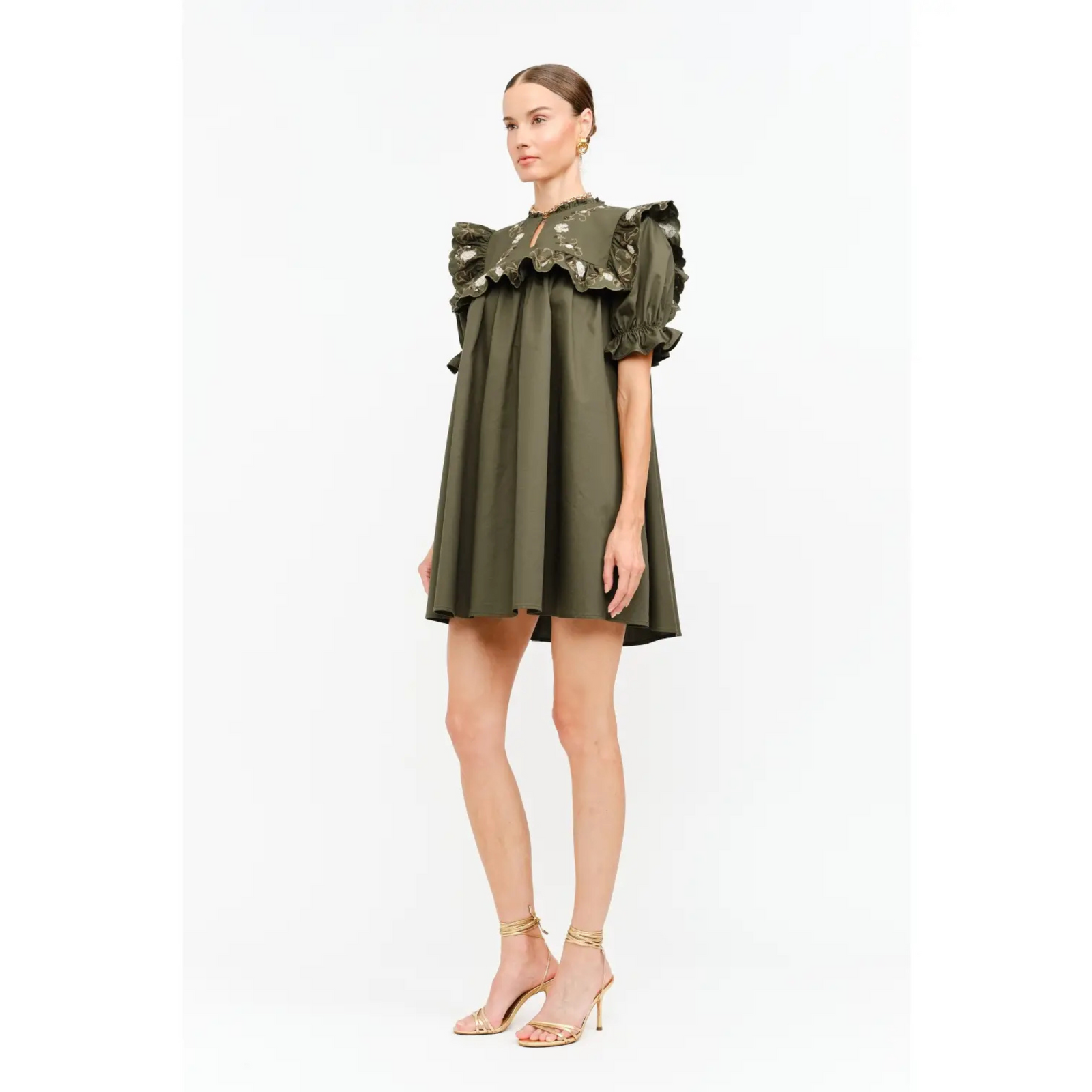 Sera Olive Dress