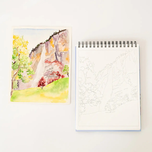 Landscape Watercoloring Book