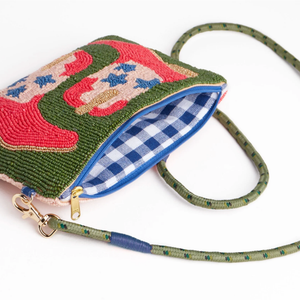 Seed bead Clutch Bag with Strap