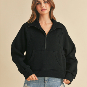 Dove Funnel Neck Half Zip