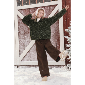Sherpa Dot Snap Jacket