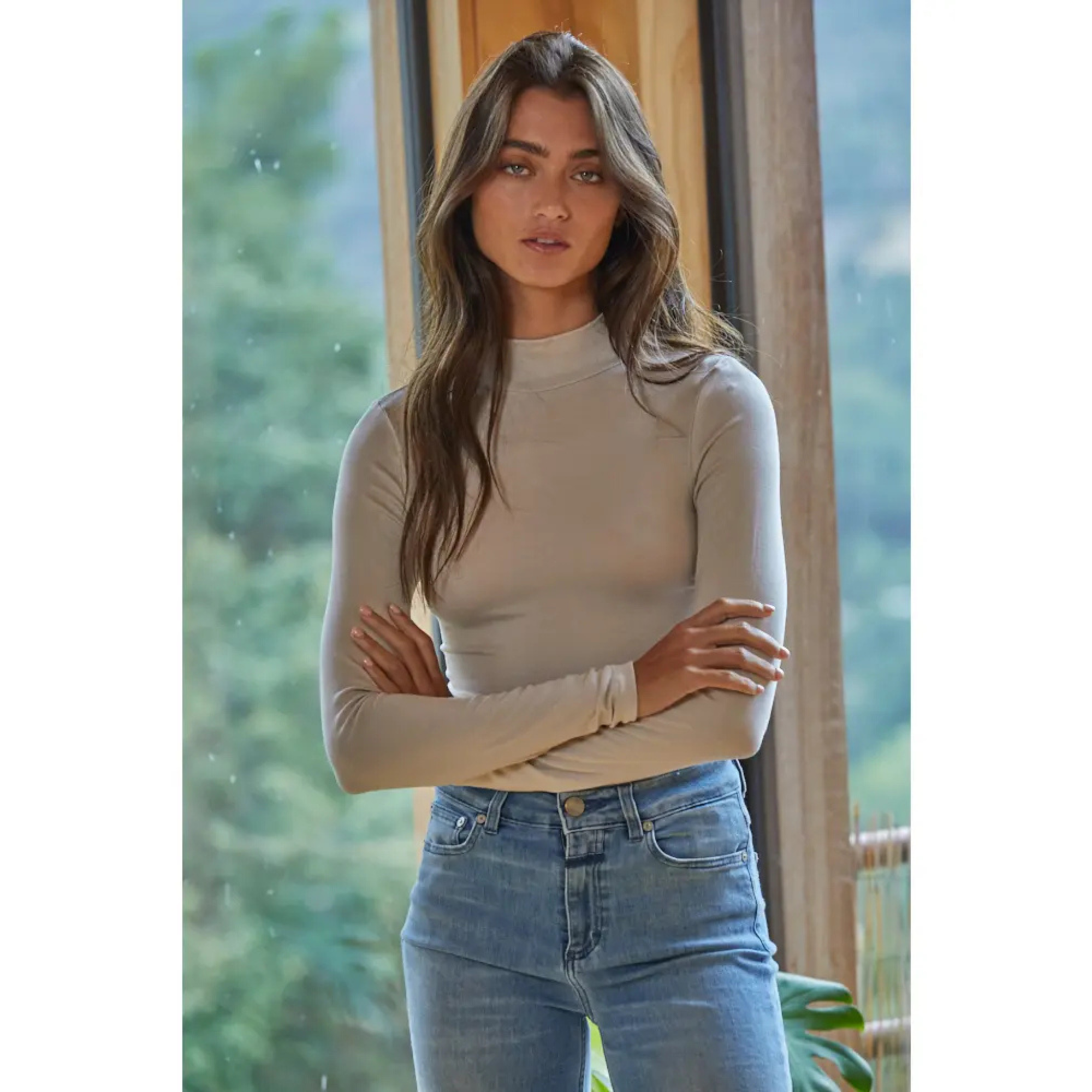 Perfect Layering Turtleneck Long Sleeve Top