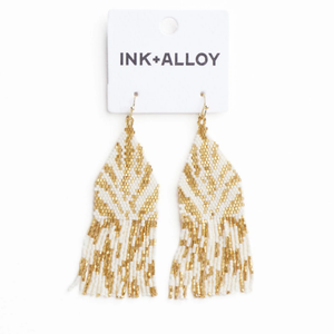 Delilah Beaded Fringe Earrings