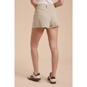 Pleated Front Detail Shorts