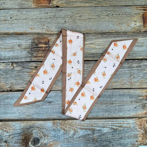 Pink and Tan Western Skinny Cowgirl Necktie