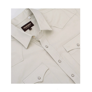 Men's Western Solid Twill Shirt
