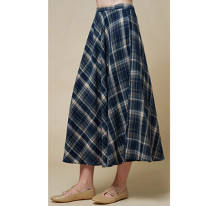 Plaid Maxi Skirt