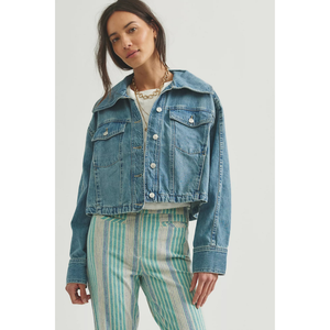 Side To Side Denim Jacket