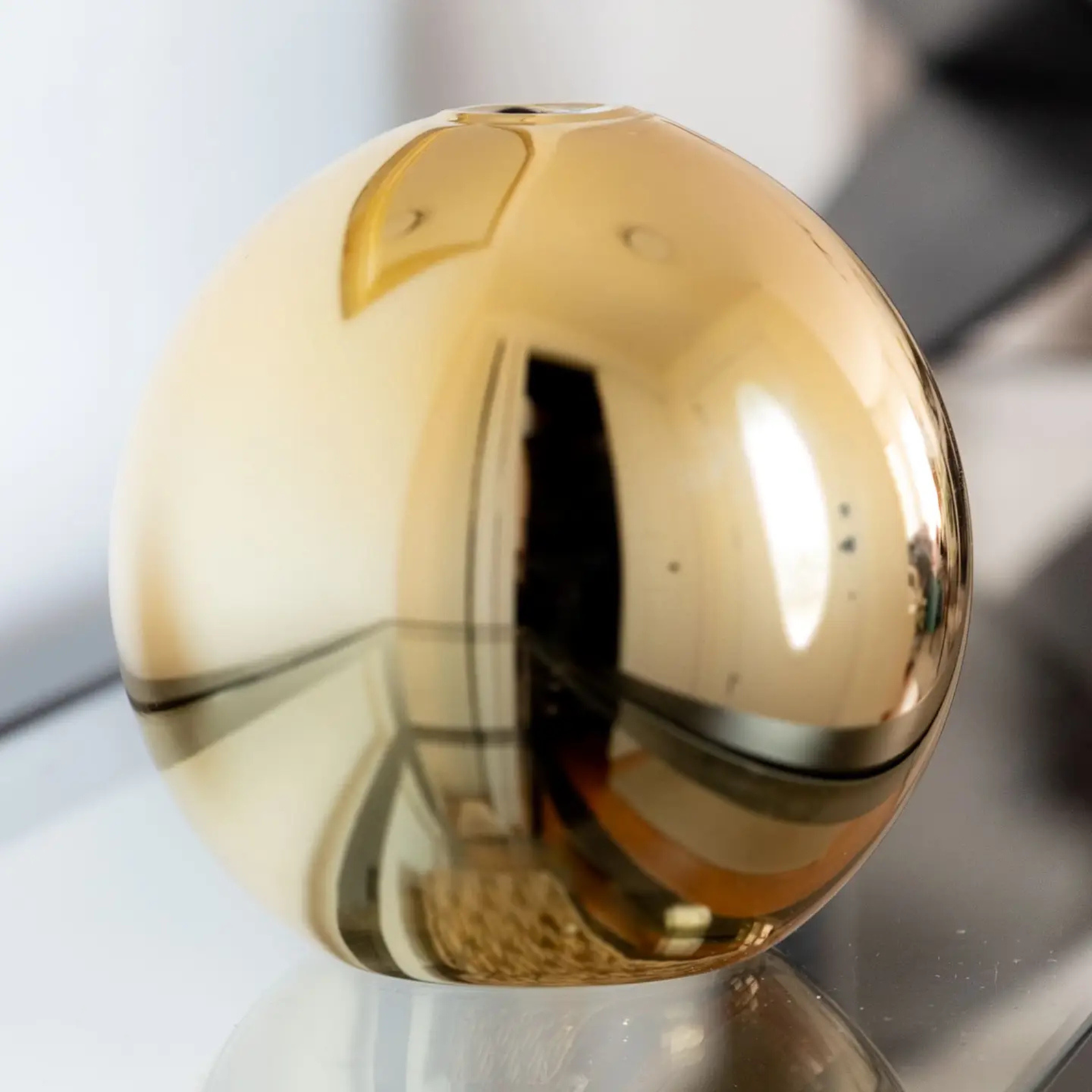 Neva Vase, Gold Metallic Candle Holder