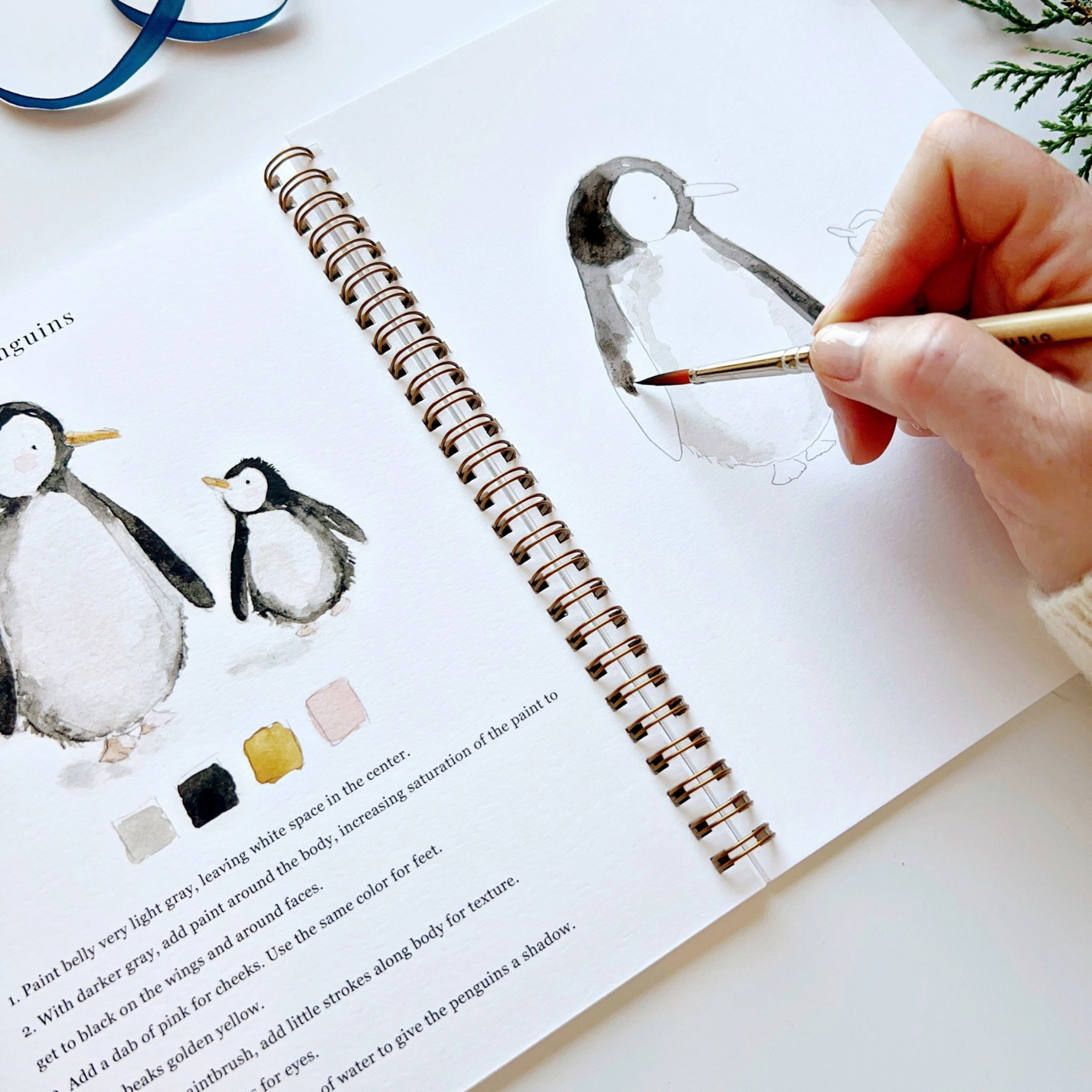 Winter Watercolor Book