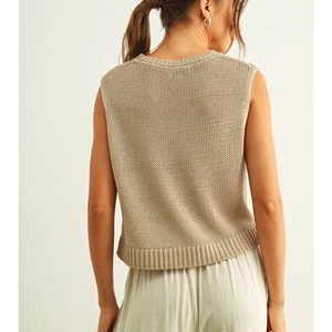 Sleeveless Knitted Top