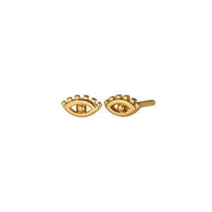 Evil Eye Stud Earring in Gold
