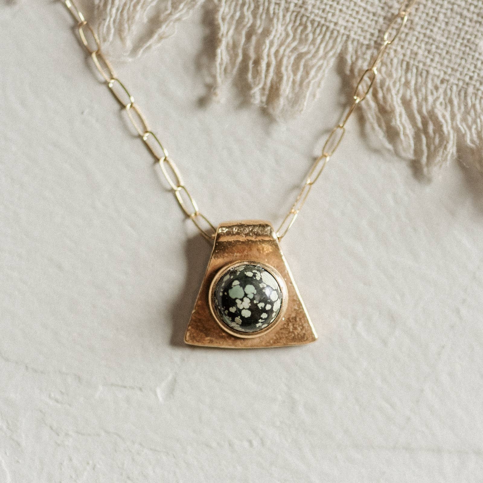 Cleo Necklace // Turquoise // Demi-Fine Gold