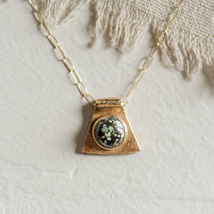 Cleo Necklace // Turquoise // Demi-Fine Gold