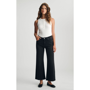 Paloma Mid Rise Dark Smoke Denim