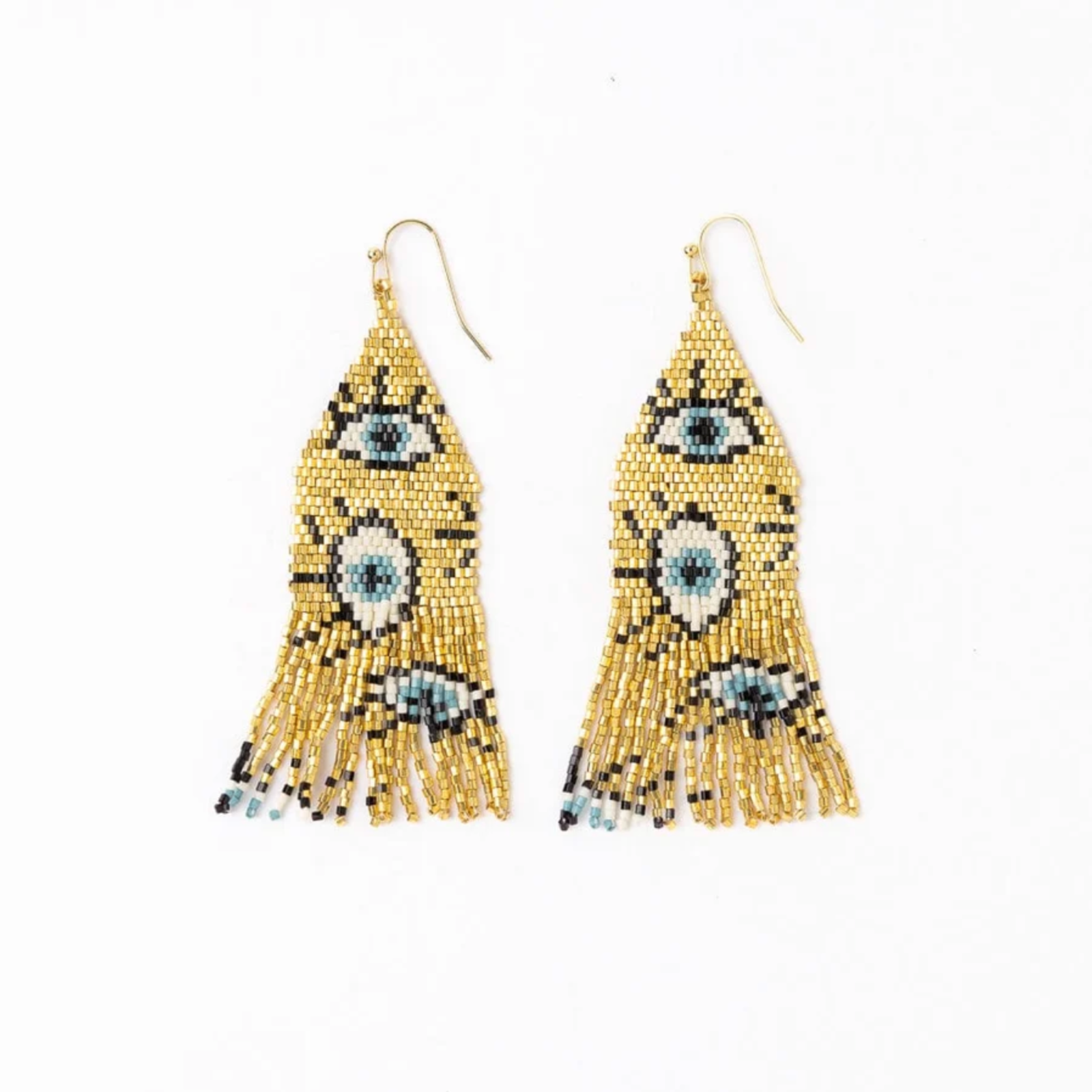 Delilah Beaded Fringe Earrings