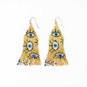 Delilah Beaded Fringe Earrings