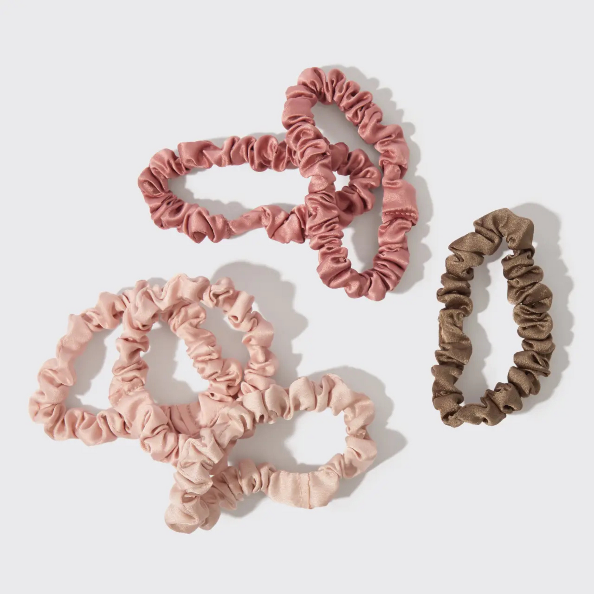 Holiday Ultra Petite Scrunchies 6pc - Terracotta