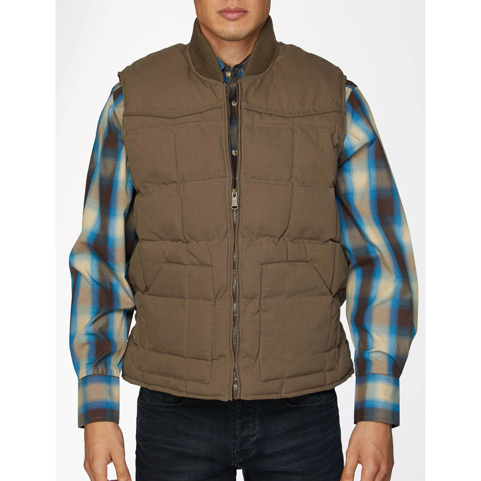 Men's Canvas Quilted Sleeveless Vest